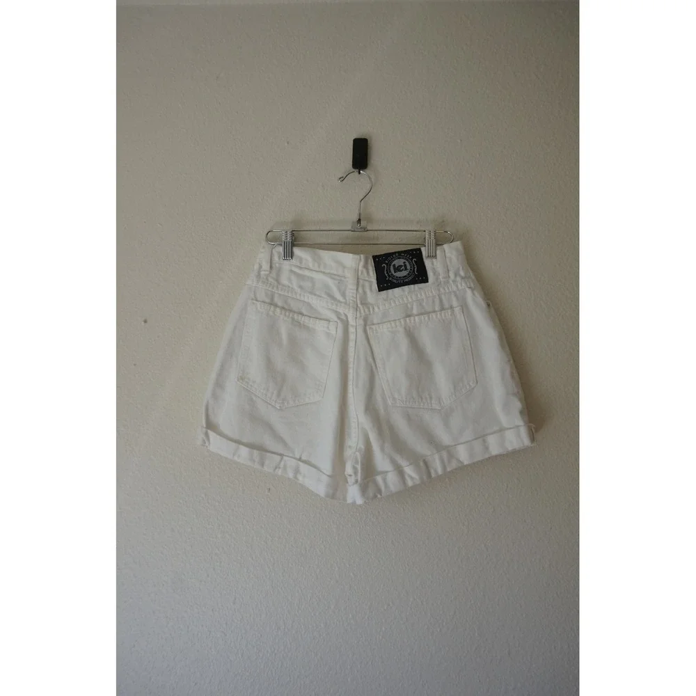 L.E.I.‎ Denim Shorts Cotton Vintage 90s minimalist High Waisted White Size 9
